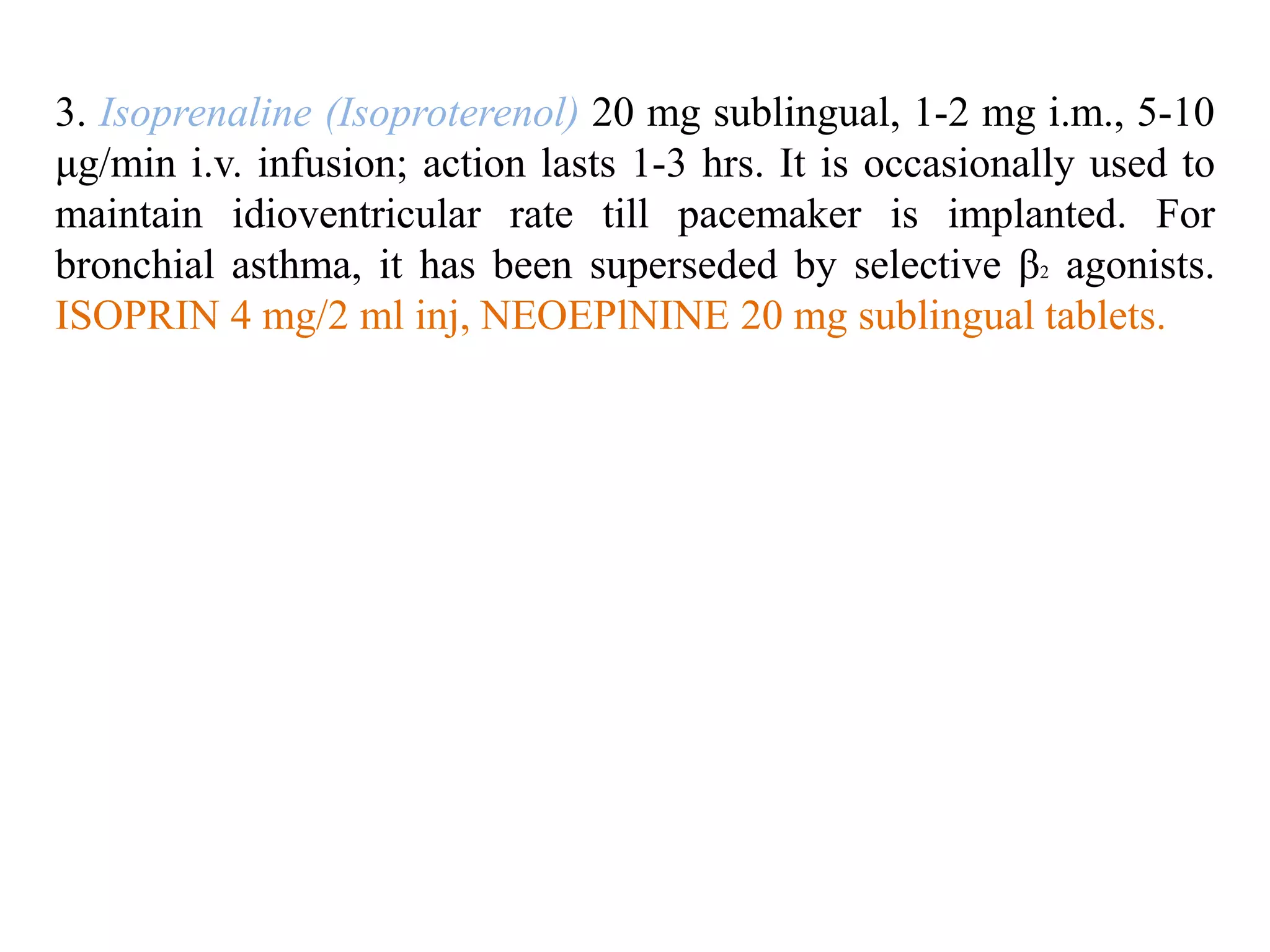 Sympathomimetics | PPTX