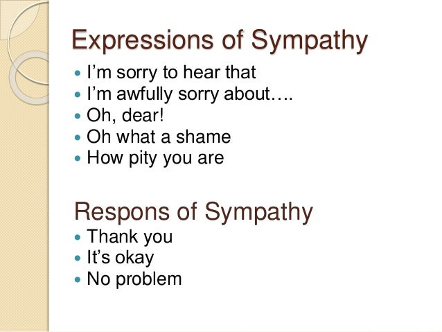 Expression, Respon, and Dialog of Sympathy