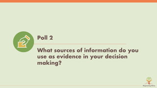 Symphony of Science and Practice: Bringing evidence to bear for land restoration practice and policy in Africa