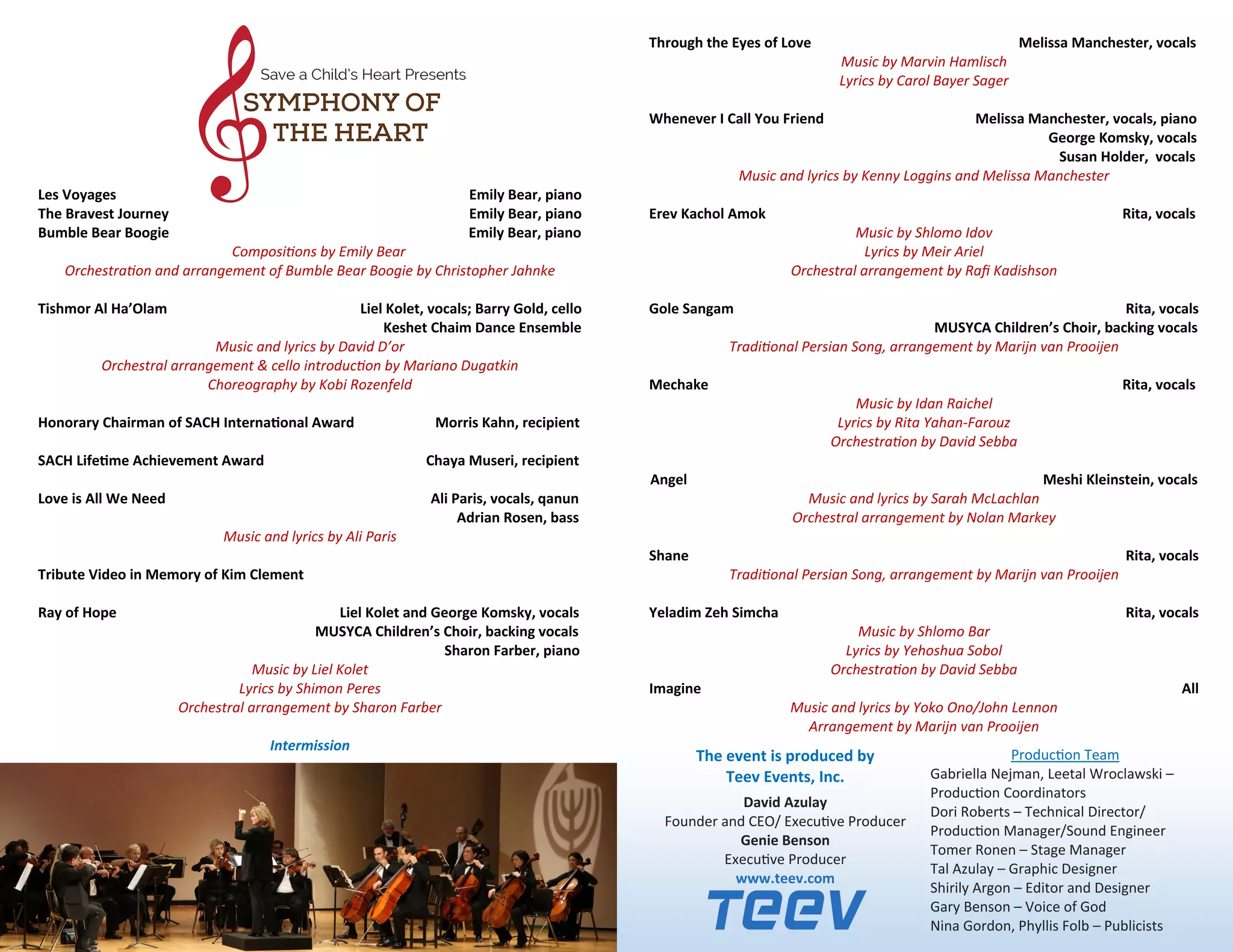 Symphony of the heart event program | PDF