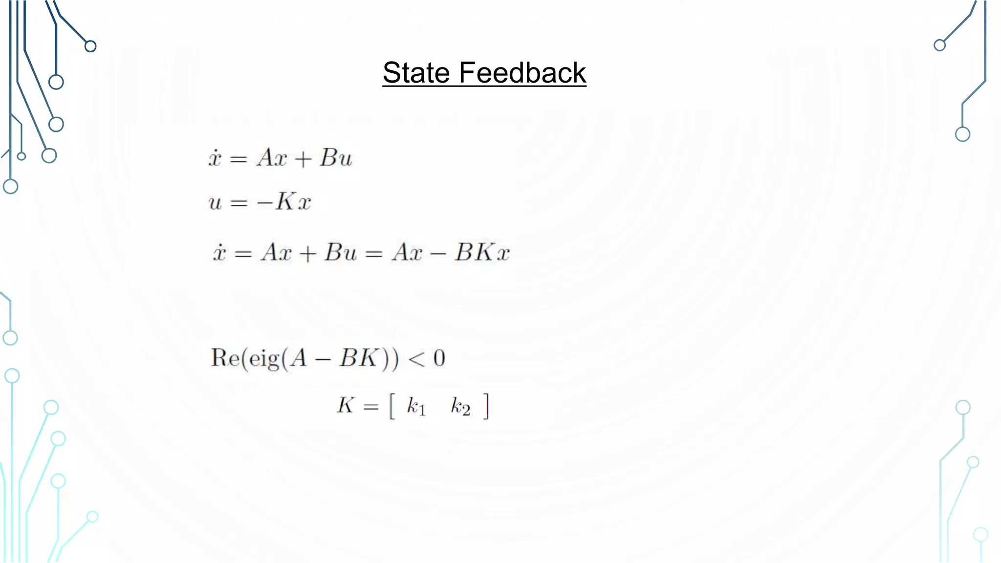State Feedback