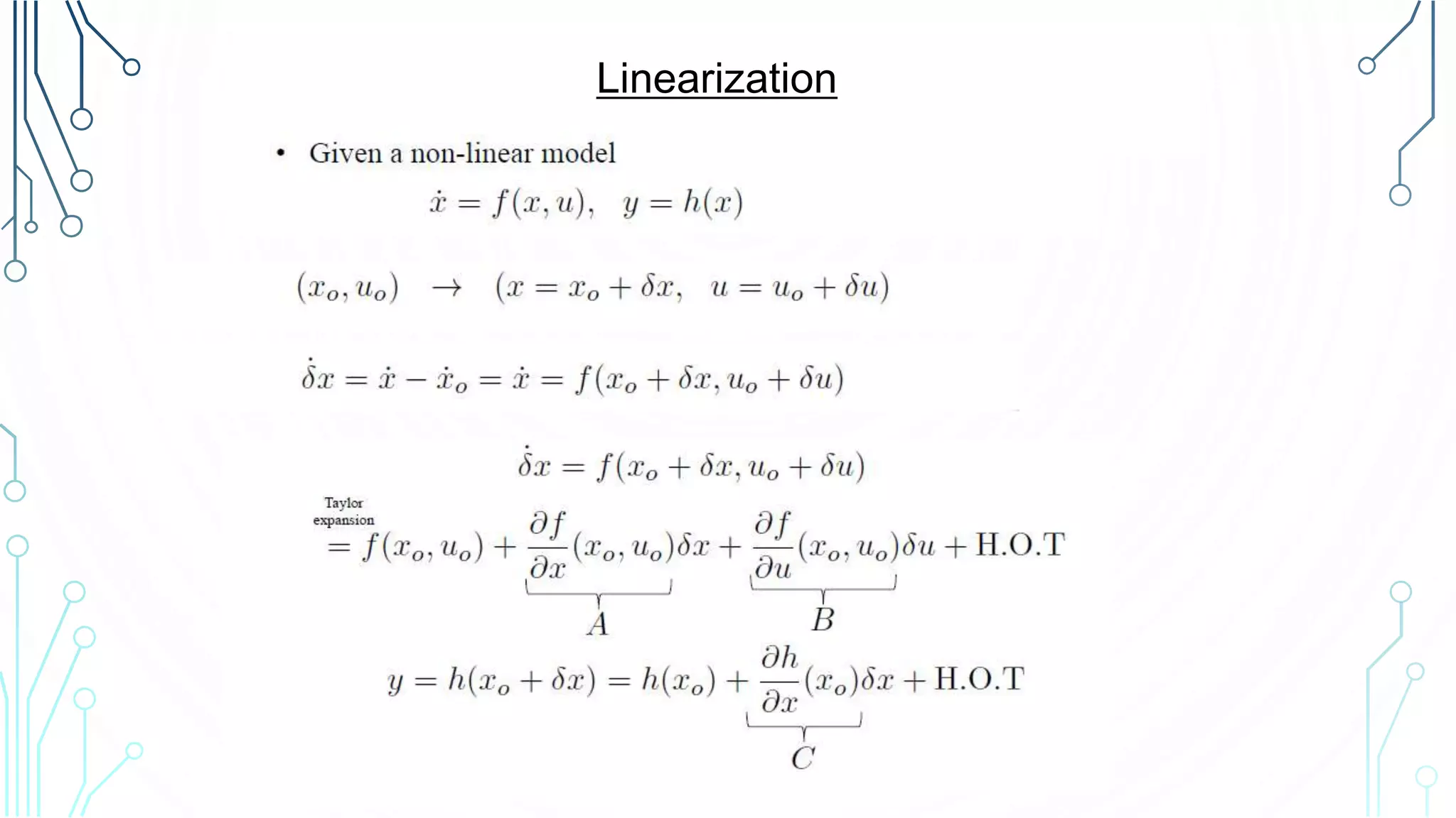 Linearization