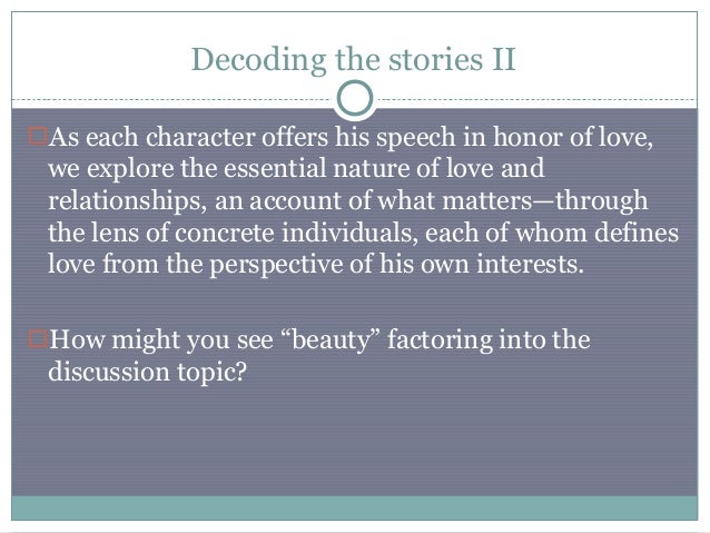 Eryximachus speech on love