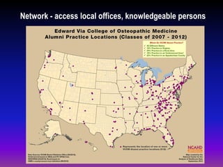 Network - access local offices, knowledgeable persons
 