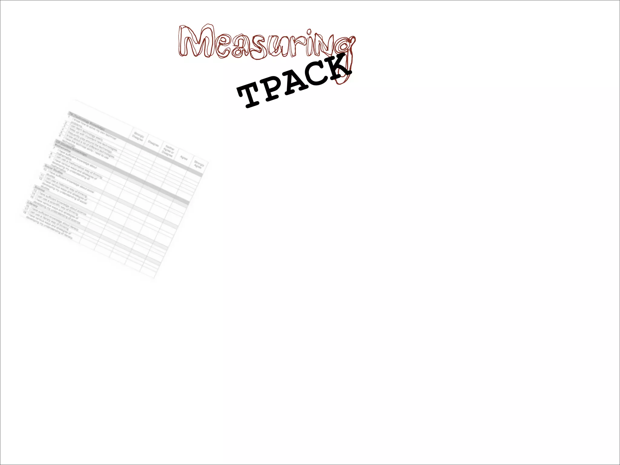 Measuring
       PA CK
   T
 