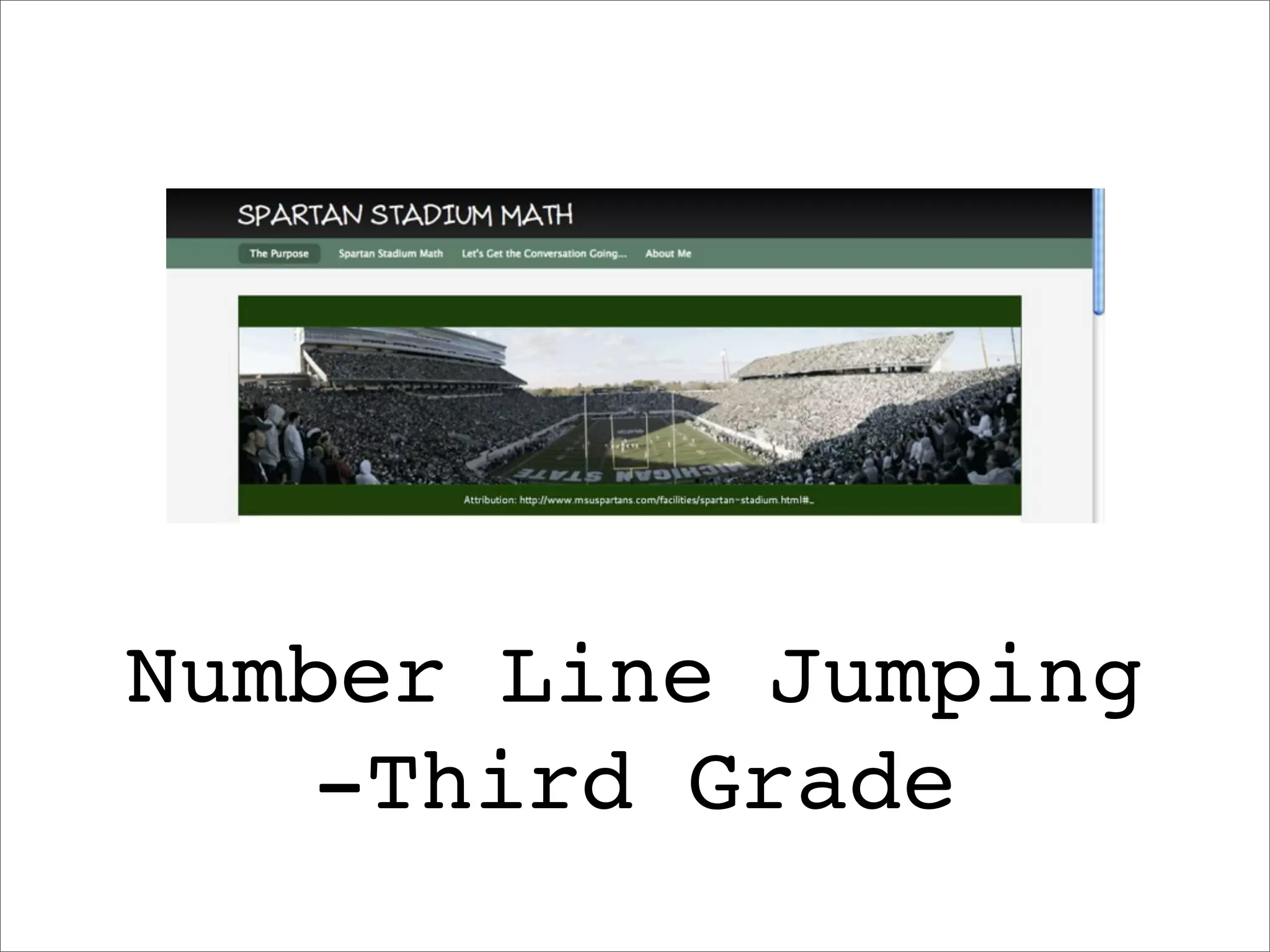 Number Line Jumping
   -Third Grade
 