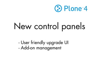 Plone 4 and 5, plans and progress