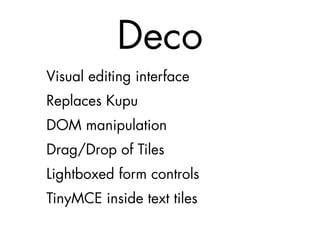 Plone 4 and 5, plans and progress