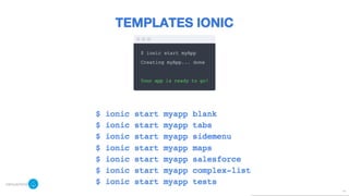Symposium n°3 : Ionic Framework