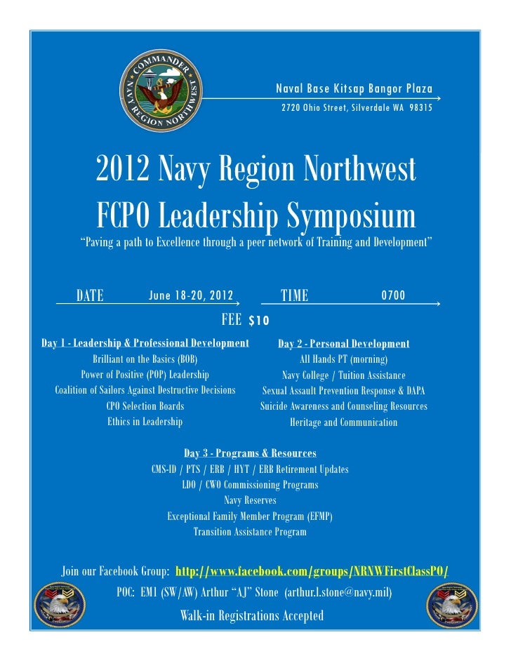 2012 Navy Region NW FCPO Symposium (FLYER)