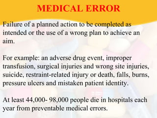 medical error | PPTX