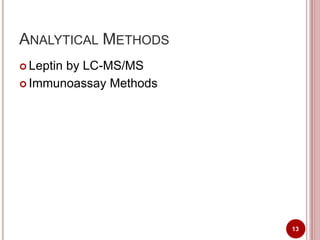 Symposium presentation: Development of a Dried Blood Spot Method for ...