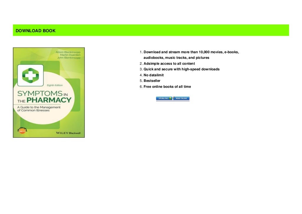 [BEST SELLING]Symptoms in the Pharmacy A Guide to the Management of
