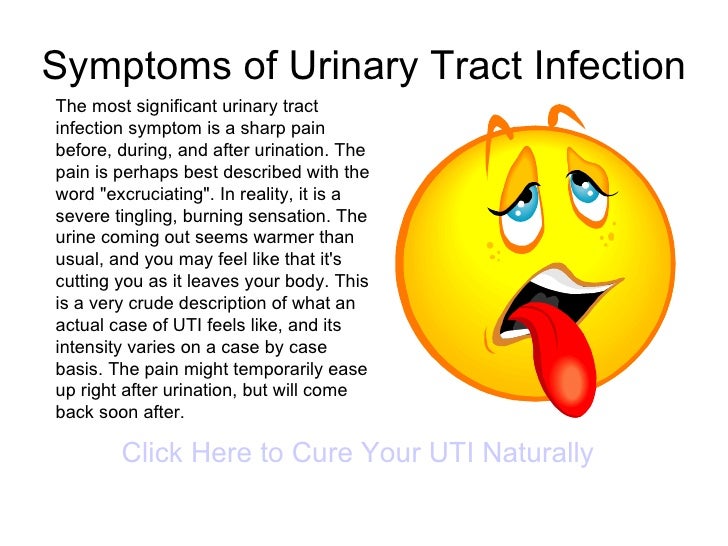 Symptoms of urinary tract infection chills