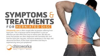 Symptoms And Treatments For Herniated Disc
