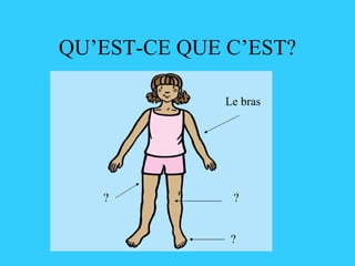 QU’EST-CE QUE C’EST? Le bras ? ? ? 
