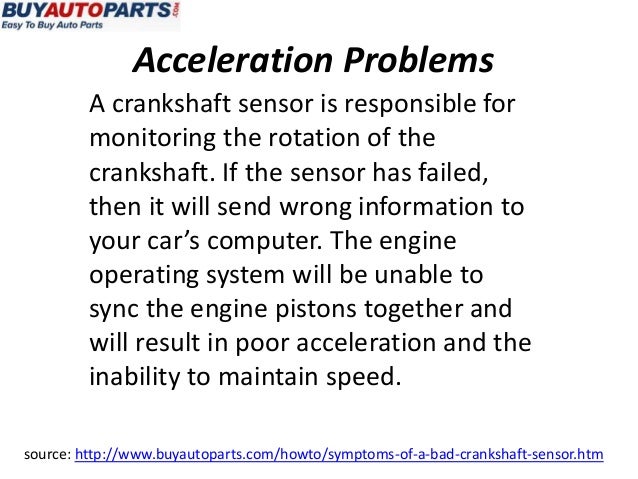 Symptoms Of A Bad Crankshaft Sensor