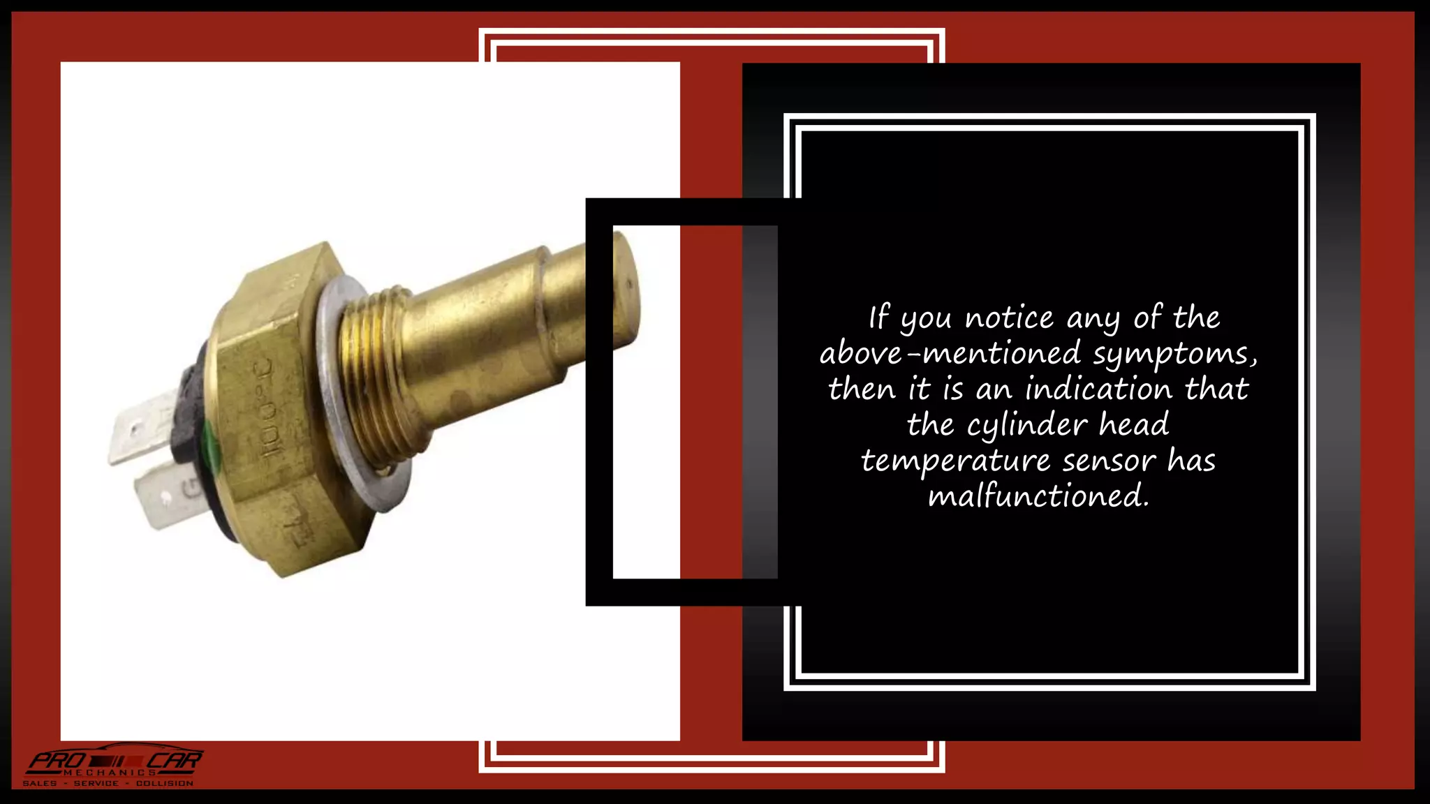 Symptoms of a Faulty Cylinder Head Temperature Sensor PPT