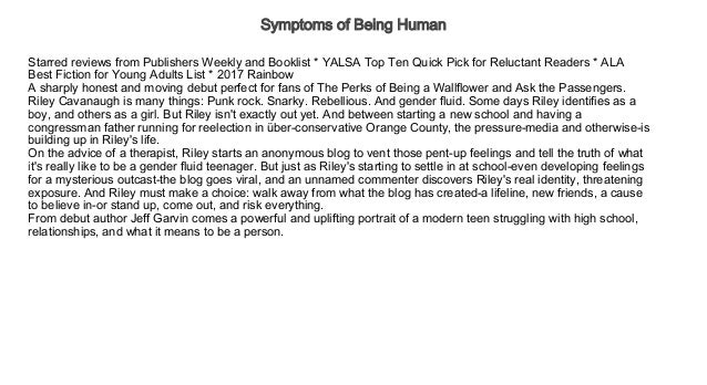 the symptoms of being human