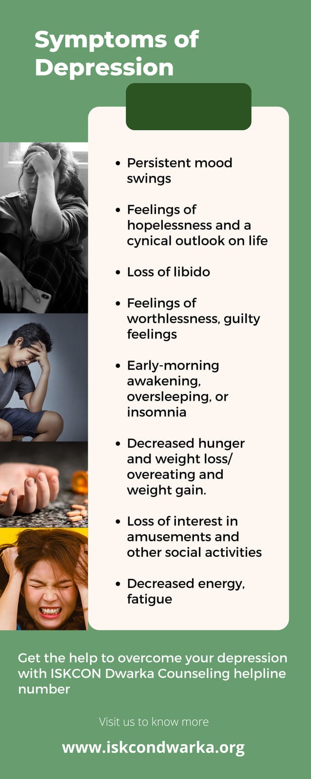 Counseling Helpline Number To Get Rid of Depression ISKCON