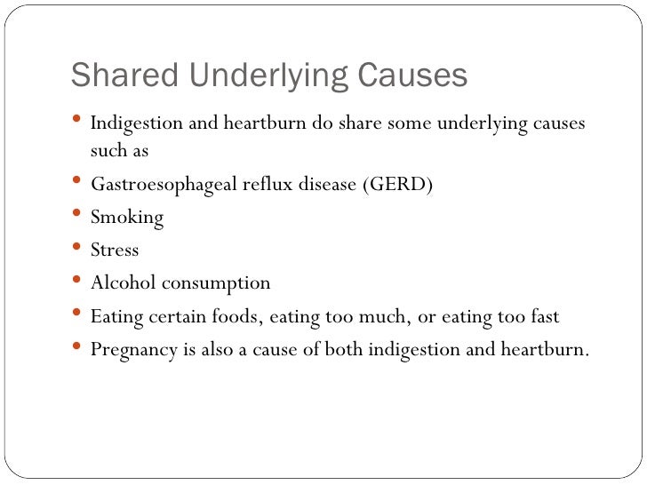 Symptoms Of Heartburn And Indigestion
