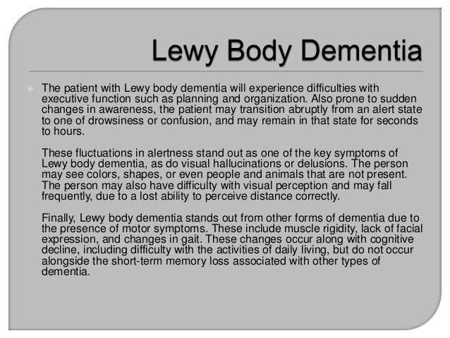 early warning signs of lewy body dementia