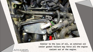 Symptoms of Oil Cooler Adapter Gasket Failure in Cars PPTX
