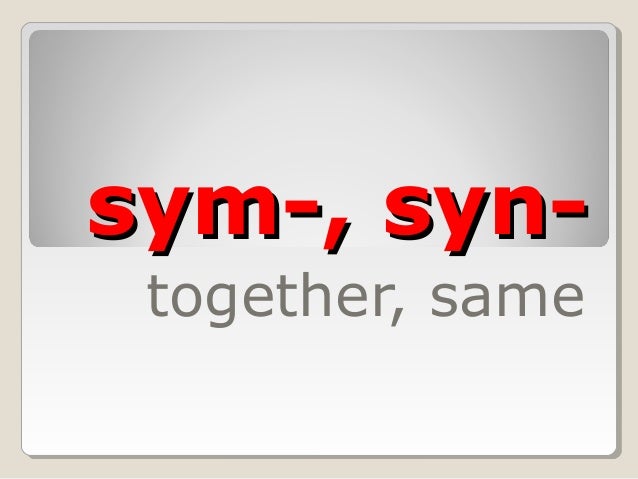 Sym syn vocabulary_words