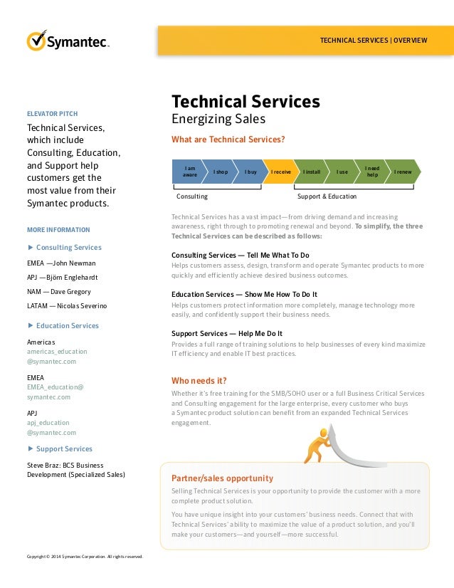 symantec technical services energizing sales symantec technical support