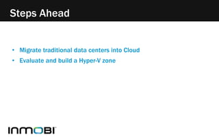 Steps Ahead 
• Migrate traditional data centers into Cloud 
• Evaluate and build a Hyper-V zone 
 