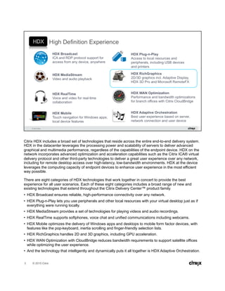 Synergy 2015 Session Slides: SYN239 Professional Graphics Delivery With HDX  3D Pro - Performance and Best Practices