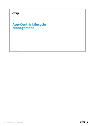 12 © 2016 Citrix | Confidential
 