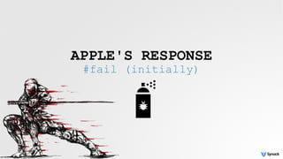 APPLE'S RESPONSE
#fail (initially)
 