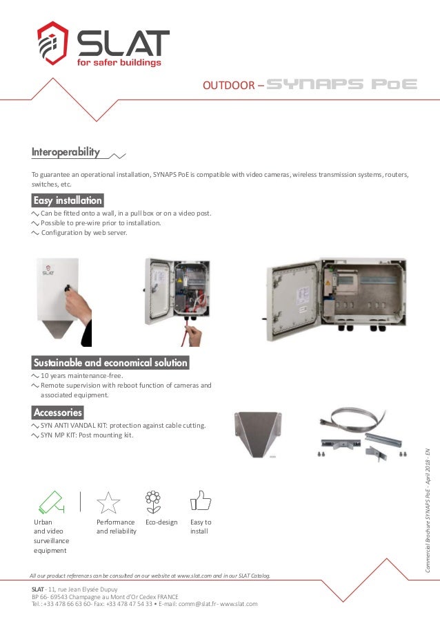Outdoor network interface box with 4 PoE switches & builtin backup