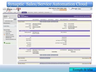 Synaptic Sales/Service Automation Cloud




                               Exemplo de telas
 