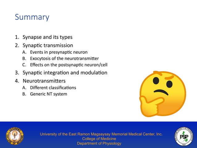 Overview of Synaptic Physiology: Types, Steps and Neurotransmitters | PPT