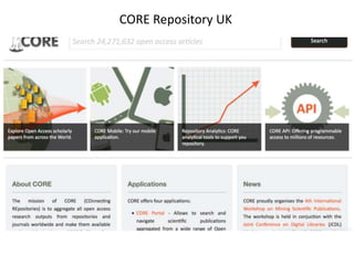 CORE Repository UK
 