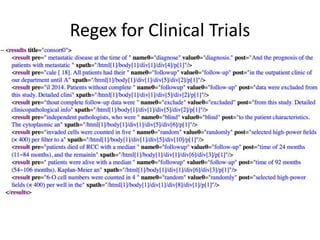 Regex for Clinical Trials
 