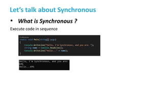 Sync, async and multithreading | PDF