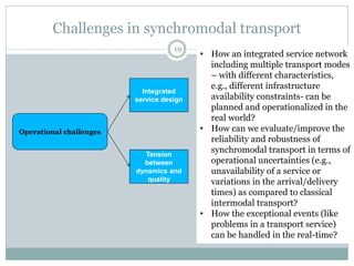 SYNCHROMODAL FREIGHT TRANSPORT SYSTEM | PDF