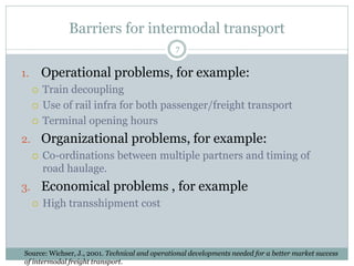 SYNCHROMODAL FREIGHT TRANSPORT SYSTEM | PDF