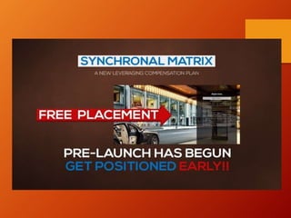 Synchronal presentation Compensation Plan Shown