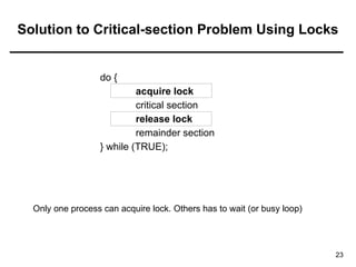 synchronization in operating system structure | PPTX