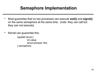 synchronization in operating system structure | PPTX