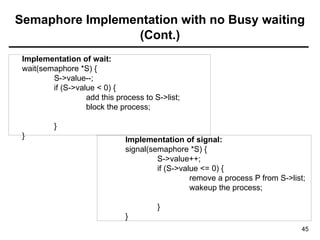 synchronization in operating system structure | PPTX