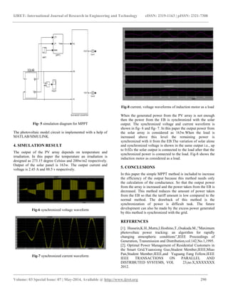 Synchronization of power from grid and pv system with | PDF