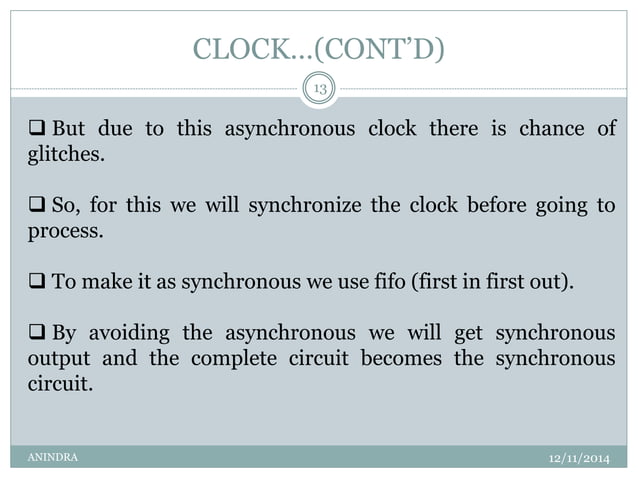 Synchronous and asynchronous clock | PDF | Technology & Computing