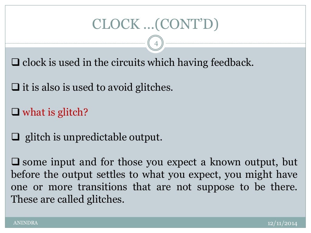 Synchronous and asynchronous clock