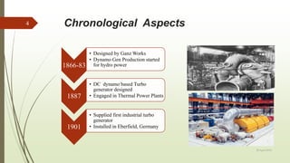 1866-83
• Designed by Ganz Works
• Dynamo Gen Production started
for hydro power
1887
• DC dynamo based Turbo
generator designed
• Engaged in Thermal Power Plants
1901
• Supplied first industrial turbo
generator
• Installed in Eberfield, Germany
Chronological Aspects
20 April 2018
4
 