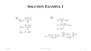 SOLUTION EXAMPLE 1
1/12/2023 Prof. Z. Jan Bochynski 69
a) b)
 